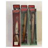 Rapala Fishing Lures Lot of 3