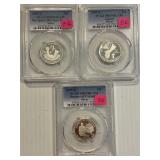 2009-S Proof 69 DCAM Silver Quarters GUAM DC Mar