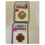 NGC 2017 Washington Dollar & 2018-S Sacagawea REV