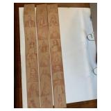 Native American Indian Strips of Cards Numbered wi