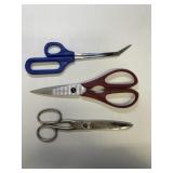 Lot of 3 pair scissors-1 marked RoR 1950