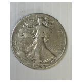 1929 S Silver Walking Liberty Half Dollar