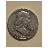 1957 Franklin Silver Half Dollar