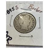 1895 S  Barber Quarter - Silver