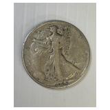 1927 S Silver Walking Liberty Half Dollar