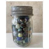 Ball Jar of Marbles Pint