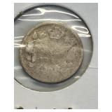 1888, 1905, 1913, 1911, 1899 Old Canadian Silver