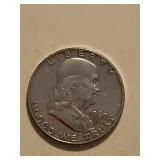 1960 D Franklin Silver Half Dollar