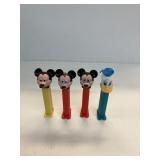 Lot of 4 Disney Theme Pez Dispensers
