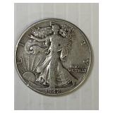 1942 Walking Liberty Silver Half Dollar