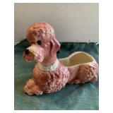 Pink Poodle Planter For Indoor 1950s