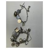 Charm Bracelets Marked Sterling
