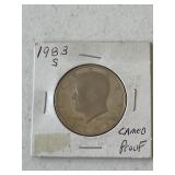 1983 S Cameo Proof Kennedy
