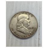 1949 Franklin Silver Half Dollar