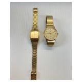 2 Timex Quartz watches work square no stem