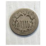 1875 Shield Nickel