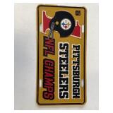 Vintage Pittsburgh Steelers License Plate