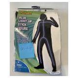 Spirit Blue Light-up stick figure costume