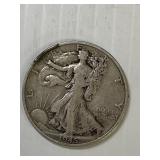 1945 S Walking Liberty Silver Half Dollar