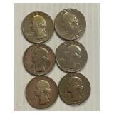 Proof Quarters69-S,71-S, 72-S, 73-S, 74-S, 83-S