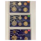 1999-S, 2000-S, 2004-S US Proof Sets x3