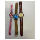 3 Fashion designer Watches work nice Pierre Cardin