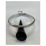 Silver Hinged Bangle Bracelet Marked 925