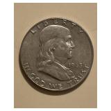 1963 D Franklin Silver Half Dollar