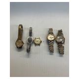 5 watches parts only 3 Timex 2 matched Pulsars