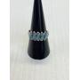 Turquoise Silver Ring Size 7 Marked Sterling