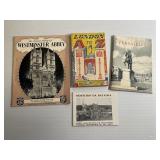 Lot of 4 Vintage 1940s European Travel Guide Books
