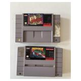 2 UNTESTED SNES TAZ MANIA, DRAKKHEN
