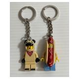 Lot of 2 Lego Mini Figure Key Chains