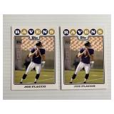 LOT OF 2 TOPPS JOE FLACCO ROOKIE CARD