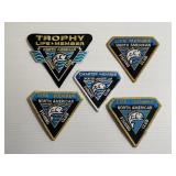 Lot of 5 Vintage North American Fishing Club Patch