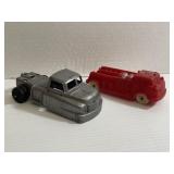 Vintage-2 Plastic 1960s Toy Trucks
