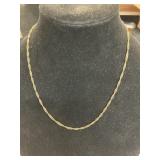 14K GP 20" Twist link necklace