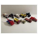 LOT OF 10 1/64 SCALE DIECAST TRUCKS