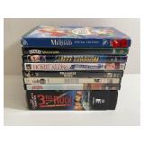 LOT OF 8 MOVIE DVDS