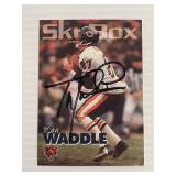 1993 Chicago Bears Tom Waddle Autographed Card
