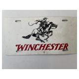 VINTAGE WINCHESTER LICENSE PLATE