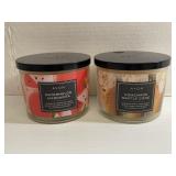 2-Avon Candles Large 3 Wick Size New