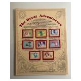 Vintage The Great Adventurers Stamp Collection