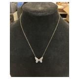 10k GE 18" Butterfly Necklace