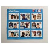 Major League Baseball Player Official Stamps Full