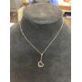 12KGE 18" Necklace with Heart Charm
