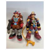2 VINTAGE 6.5" RESCUE HEROES