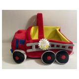 new Fire Truck Easter Basket New with Tags