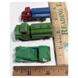3 Mini Die Cast Metal Vehicles Roadster Toy Tanker