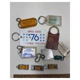 10 key chains Various Advertising and Pictures